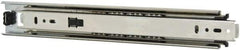 Knape & Vogt - 12" Slide Length, 12" Travel Length, Steel Precision Drawer Slide - 1/2" Wide, 1-13/16" High, 100 Lb Capacity at Full Extension, Chrome Finish - Industrial Tool & Supply
