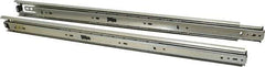 Knape & Vogt - 22" Slide Length, 22" Travel Length, Steel Precision Drawer Slide - 1/2" Wide, 1-13/16" High, 100 Lb Capacity at Full Extension, Chrome Finish - Industrial Tool & Supply