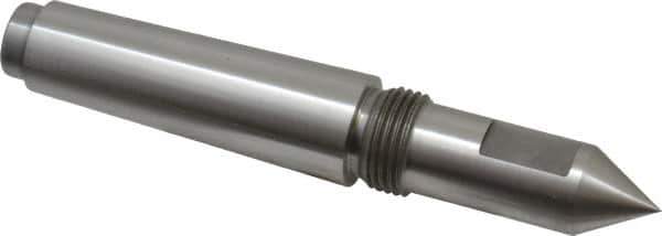 Riten - 3/4" Head Diam, Steel Long Point Solid Dead Center - 3MT Morse Taper, 3/4" Point Diam, 2" Point Length, 2-7/16" OAL - Industrial Tool & Supply
