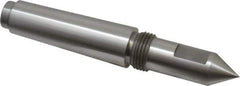 Riten - 3/4" Head Diam, Steel Long Point Solid Dead Center - 3MT Morse Taper, 3/4" Point Diam, 2" Point Length, 2-7/16" OAL - Industrial Tool & Supply