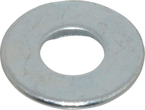 Value Collection - 3/8" Screw, Grade 2 Steel USS Flat Washer - 0.433" ID x 1.03" OD, 0.104" Thick, Zinc-Plated Finish - Industrial Tool & Supply