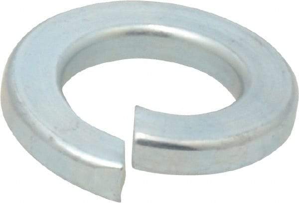 Value Collection - 1/2", 1/8" Thick Split Lock Washer - Grade 2 Steel, Zinc-Plated Finish, 0.502" Min ID, 0.512" Max ID, 0.779" Min OD, 0.869" Max OD - Industrial Tool & Supply