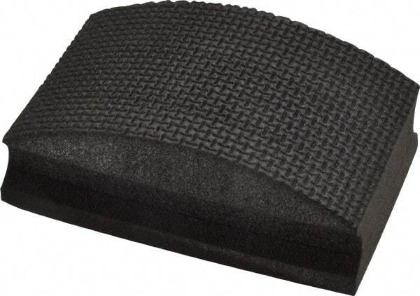 AMPLEX - Fine Grade, 120 Grit, Diamond Hand Pad - Black, 2-1/8" Wide x 3-1/2" Long x 1-1/2" Thick, Coated - Industrial Tool & Supply