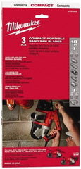 Milwaukee Tool - 2' 11-3/8" Long x 0.02" Thick, 18 Teeth per Inch, Portable Band Saw Blade - Bi-Metal Blade, High Speed Steel Teeth, Toothed Edge - Industrial Tool & Supply