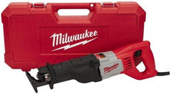 Milwaukee Tool - 3,000 Strokes per Minute, 3/4 Inch Stroke Length, Electric Reciprocating Saw - 120 Volts, 12 Amps - Industrial Tool & Supply