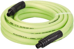 Legacy - 1/2" ID x 0.74" OD 25' Long Multipurpose Air Hose - MNPT x MNPT Ends, 300 Working psi, 140°, 3/8" Fitting, Green - Industrial Tool & Supply