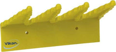 Vikan - 22 Lb, 6-1/2" Wide, 2-1/2" High, Polypropylene, Wall Bracket - 9-1/2" Long, 3 Holders - Industrial Tool & Supply