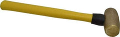 American Hammer - 3 Lb Head Nonmarring Mallet - 14-1/2" OAL, 13" Long Fiberglass Handle - Industrial Tool & Supply