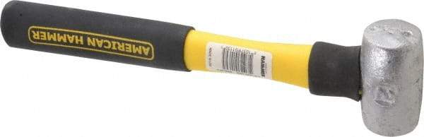 American Hammer - 2 Lb Head Nonmarring Mallet - 9-1/2" OAL, 8" Long Fiberglass Handle - Industrial Tool & Supply