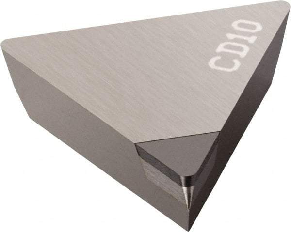 Sandvik Coromant - TPUN321 FP Grade CD10 Polycrystalline Diamond (PCD) Turning Insert - Uncoated, 60° Triangle, 3/8" Inscr Circle, 1/8" Thick, 1/64" Corner Radius - Industrial Tool & Supply
