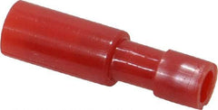 3M - 22 to 18 AWG Bullet Connector - 0.18" Bullet Diam, Red Nylon Insulation - Industrial Tool & Supply