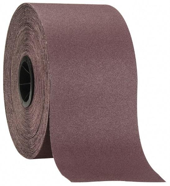 3M - 6" x 50 Yd 80 Grit Aluminum Oxide Cloth Roll - Medium Grade, X Weighted Backing - Industrial Tool & Supply