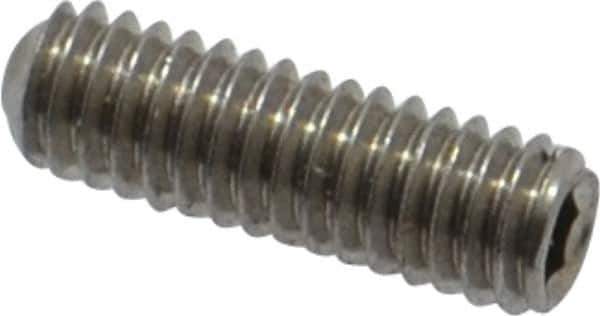 Value Collection - M2.5x0.45 Metric Coarse, 8mm OAL, Cup Point Set Screw - Grade 18-8 & Austenitic A2 Stainless Steel, 1.3mm Key - Industrial Tool & Supply