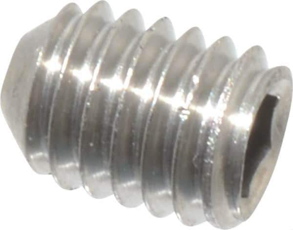Value Collection - M3x0.50 Metric Coarse, 4mm OAL, Cup Point Set Screw - Grade 18-8 & Austenitic A2 Stainless Steel, 1.5mm Key - Industrial Tool & Supply