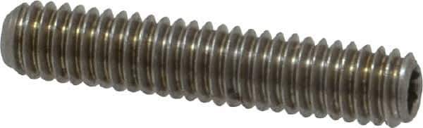 Value Collection - M4x0.70 Metric Coarse, 20mm OAL, Cup Point Set Screw - Grade 18-8 & Austenitic A2 Stainless Steel, 2mm Key - Industrial Tool & Supply