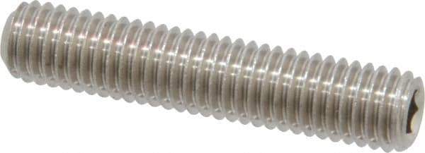 Value Collection - M8x1.25 Metric Coarse, 40mm OAL, Cup Point Set Screw - Grade 18-8 & Austenitic A2 Stainless Steel, 4mm Key - Industrial Tool & Supply