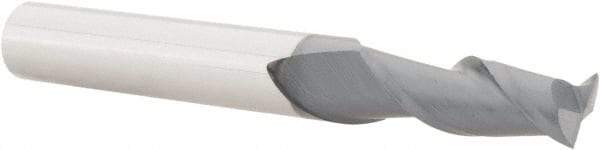 Accupro - 9/32", 3/4" LOC, 5/16" Shank Diam, 2-1/2" OAL, 2 Flute, Solid Carbide Square End Mill - Single End, AlTiN Finish, Spiral Flute, 40° Helix, Centercutting, Right Hand Cut, Right Hand Flute - Industrial Tool & Supply