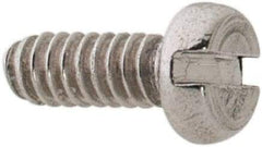 Value Collection - M1.6x0.35 Metric Coarse, 4mm Length Under Head Slotted Drive Machine Screw - Pan Head, Grade 18-8 & A2 Stainless Steel, Uncoated, Without Washer - Industrial Tool & Supply