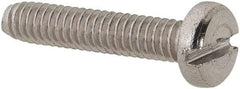 Value Collection - M2x0.40 Metric Coarse, 10mm Length Under Head Slotted Drive Machine Screw - Pan Head, Grade 18-8 & A2 Stainless Steel, Uncoated, Without Washer - Industrial Tool & Supply