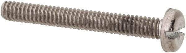 Value Collection - M2x0.40 Metric Coarse, 16mm Length Under Head Slotted Drive Machine Screw - Pan Head, Grade 18-8 & A2 Stainless Steel, Uncoated, Without Washer - Industrial Tool & Supply