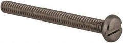 Value Collection - M2x0.40 Metric Coarse, 20mm Length Under Head Slotted Drive Machine Screw - Pan Head, Grade 18-8 & A2 Stainless Steel, Uncoated, Without Washer - Industrial Tool & Supply