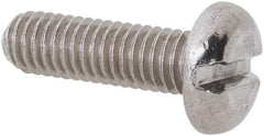 Value Collection - M3x0.50 Metric Coarse, 10mm Length Under Head Slotted Drive Machine Screw - Pan Head, Grade 18-8 & A2 Stainless Steel, Uncoated, Without Washer - Industrial Tool & Supply