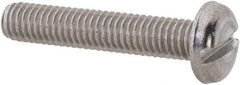 Value Collection - M3x0.50 Metric Coarse, 16mm Length Under Head Slotted Drive Machine Screw - Pan Head, Grade 18-8 & A2 Stainless Steel, Uncoated, Without Washer - Industrial Tool & Supply