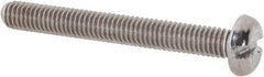 Value Collection - M3x0.50 Metric Coarse, 25mm Length Under Head Slotted Drive Machine Screw - Pan Head, Grade 18-8 & A2 Stainless Steel, Uncoated, Without Washer - Industrial Tool & Supply