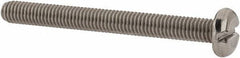 Value Collection - M3x0.50 Metric Coarse, 30mm Length Under Head Slotted Drive Machine Screw - Pan Head, Grade 18-8 & A2 Stainless Steel, Uncoated, Without Washer - Industrial Tool & Supply