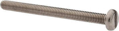 Value Collection - M3x0.50 Metric Coarse, 35mm Length Under Head Slotted Drive Machine Screw - Pan Head, Grade 18-8 & A2 Stainless Steel, Uncoated, Without Washer - Industrial Tool & Supply