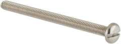 Value Collection - M3x0.50 Metric Coarse, 40mm Length Under Head Slotted Drive Machine Screw - Pan Head, Grade 18-8 & A2 Stainless Steel, Uncoated, Without Washer - Industrial Tool & Supply
