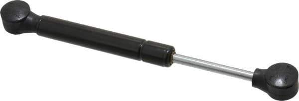 Value Collection - 0.24" Rod Diam, 0.59" Tube Diam, 80 Lb Capacity, Gas Spring - 7.5" Extended Length, 2" Stroke Length, Plastic Ball Socket, Black Nitride Piston - Industrial Tool & Supply