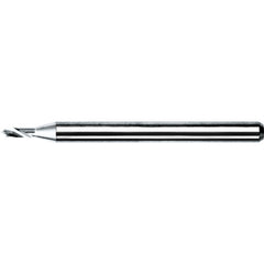0.5 mm × 38 mm OAL 90 Degree Carbide Spiral / Helical Spotting Drill Uncoated - Exact Industrial Supply