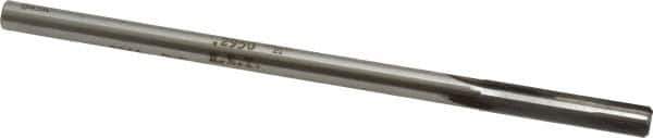Made in USA - Letter M Carbide-Tipped 4 Flute Chucking Reamer - Straight Flute, 9/32" Straight Shank, 1-1/2" Flute Length, 6" OAL - Industrial Tool & Supply