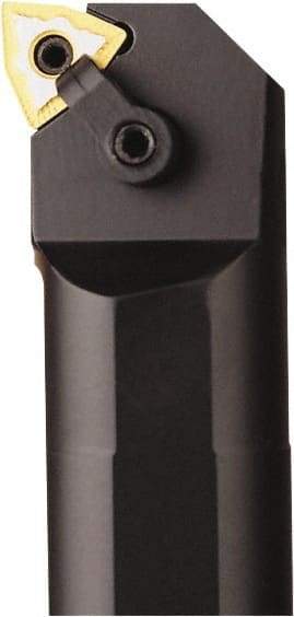 Seco - 2.56" Min Bore Diam, 16" OAL, 2" Shank Diam, A-MVUN Indexable Boring Bar - WNMG 432 Insert, Pin & Clamp Holding Method - Industrial Tool & Supply