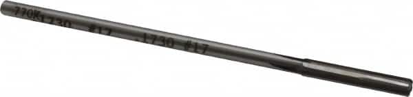 Made in USA - #17 Carbide-Tipped 4 Flute Chucking Reamer - Industrial Tool & Supply