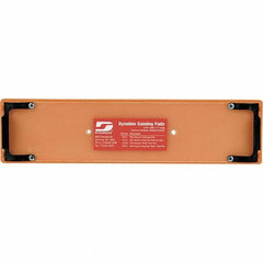 Dynabrade - 11 x 2-3/4" Rectangular Adhesive/PSA Backing Pad - File Board Sander Compatible, Clip Attachment, Nonvacuum Pad, 3/8" Thick, Medium Density - Industrial Tool & Supply