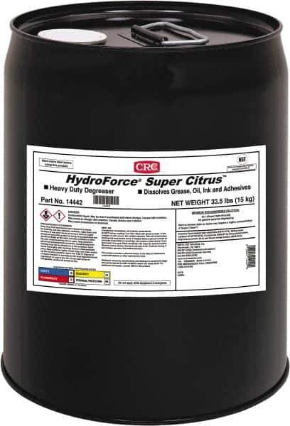 CRC - 5 Gal Bucket Cleaner/Degreaser - Liquid, Citrus - Industrial Tool & Supply