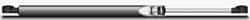 Value Collection - 0.235" Rod Diam, 0.591" Tube Diam, 80 Lb Capacity, Fixed Force Gas Spring - 8.16" Extended Length, 3.15" Stroke Length, Threaded End, Black Nitrate Coated Piston - Industrial Tool & Supply