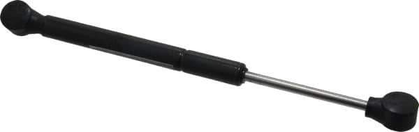 Made in USA - 0.24" Rod Diam, 0.59" Tube Diam, 50 Lb Capacity, Hydraulic Dampers - Compression, 10.02" Extended Length, 3" Stroke Length, Plastic Ball Socket, Chrome-Plated Piston - Industrial Tool & Supply