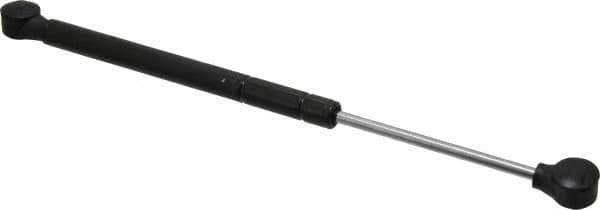 Made in USA - 0.24" Rod Diam, 0.59" Tube Diam, 50 Lb Capacity, Hydraulic Dampers - Compression, 12.5" Extended Length, 4" Stroke Length, Plastic Ball Socket, Chrome-Plated Piston - Industrial Tool & Supply