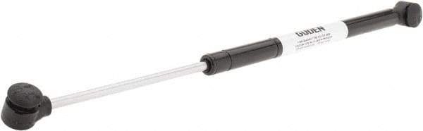 Made in USA - 0.24" Rod Diam, 0.59" Tube Diam, 50 Lb Capacity, Hydraulic Dampers - Compression, 15.02" Extended Length, 5" Stroke Length, Plastic Ball Socket, Chrome-Plated Piston - Industrial Tool & Supply