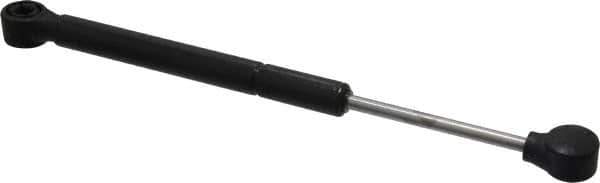 Made in USA - 0.32" Rod Diam, 0.87" Tube Diam, 100 Lb Capacity, Hydraulic Dampers - Extension, 12.24" Extended Length, 4" Stroke Length, Plastic Ball Socket, Chrome-Plated Piston - Industrial Tool & Supply