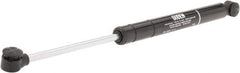 Made in USA - 0.32" Rod Diam, 0.87" Tube Diam, 100 Lb Capacity, Hydraulic Dampers - Extension, 14.49" Extended Length, 5" Stroke Length, Plastic Ball Socket, Chrome-Plated Piston - Industrial Tool & Supply