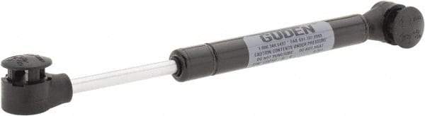 Made in USA - 0.24" Rod Diam, 0.59" Tube Diam, 50 Lb Capacity, Hydraulic Dampers - Extension, 7.89" Extended Length, 2" Stroke Length, Plastic Ball Socket, Chrome-Plated Piston - Industrial Tool & Supply