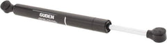 Made in USA - 0.32" Rod Diam, 0.87" Tube Diam, 100 Lb Capacity, Hydraulic Dampers - Extension, 14.49" Extended Length, 5" Stroke Length, Plastic Ball Socket, Chrome-Plated Piston - Industrial Tool & Supply
