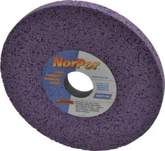 Norton - 7" Diam x 1-1/4" Hole x 1/2" Thick, H Hardness, 60 Grit Surface Grinding Wheel - Ceramic, Type 1, Medium Grade, 3,600 Max RPM, Vitrified Bond, No Recess - Industrial Tool & Supply