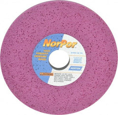 Norton - 7" Diam x 1-1/4" Hole x 1/2" Thick, H Hardness, 60 Grit Surface Grinding Wheel - Aluminum Oxide, Type 1, Medium Grade, 3,600 Max RPM, Vitrified Bond, No Recess - Industrial Tool & Supply