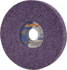 Norton - 7" Diam x 1-1/4" Hole x 1" Thick, H Hardness, 46 Grit Surface Grinding Wheel - Ceramic, Type 5, Coarse Grade, 3,600 Max RPM, Vitrified Bond, One-Side Recess - Industrial Tool & Supply