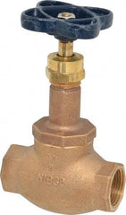 NIBCO - 3/4" Pipe, Threaded Ends, Bronze Integral Globe Valve - Bronze Disc, Screw-In Bonnet, 200 psi WOG, 125 psi WSP, Class 125 - Industrial Tool & Supply